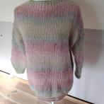 Hand gebreide pastel wollen trui maat m/l, Ophalen of Verzenden, Zo goed als nieuw, Maat 38/40 (M)