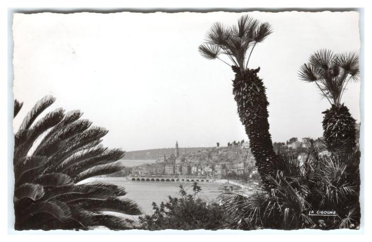 Menton, Frankrijk, Verzamelen, Ansichtkaarten | Buitenland, Gelopen, Frankrijk, 1960 tot 1980, Verzenden