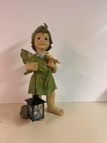 Tuinbeeld Engel met Lantaarn beschikbaar voor biedingen