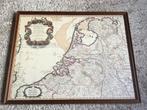 Oude Landkaart Nederland & België, ingelijst, Ophalen, Voor 1800, Nederland, Landkaart