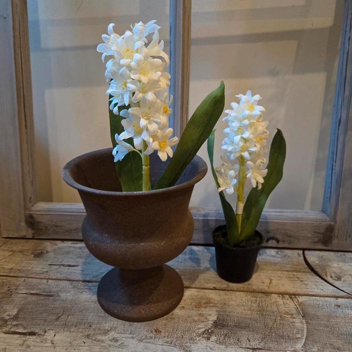Kunst Hyacint in Pot - 23cm, Huis en Inrichting, Woonaccessoires | Kunstplanten en Kunstbloemen, Nieuw, Binnen, Ophalen of Verzenden