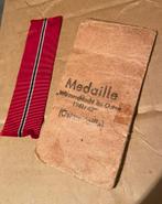 Zakje + lintje Medaille Winterschlacht im Osten 1941/1942, Ophalen of Verzenden, Landmacht, Duitsland, Lintje, Medaille of Wings