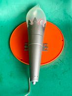 Vintage IKEA lamp fakkel zilver Minnen Fackla 2006, Gebruikt, Halogeen (gloei)lamp, Bipin of Steekvoet, Ophalen of Verzenden