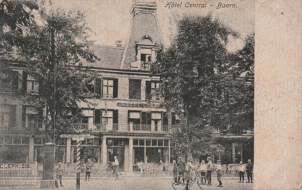 Baarn - 816 - twa : Hotel "Central", Verzamelen, Ansichtkaarten | Nederland, Utrecht, Voor 1920, Verzenden