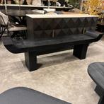 Halbank Lox kleur Zwart 183 cm van Woood, Ophalen