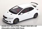 Honda Civic Type R (FN2) “Mugen”2010 Wit 1-18 Ottomobile Lim, Hobby en Vrije tijd, Modelauto's | 1:18, Nieuw, OttOMobile, Ophalen of Verzenden