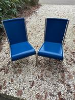 Calligaris eettafelstoelen - blauw - set van 2, Huis en Inrichting, Stoelen, Ophalen, Gebruikt, Twee, Blauw