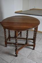Massief Eikenhouten Engelse Hangoortafel, Ophalen