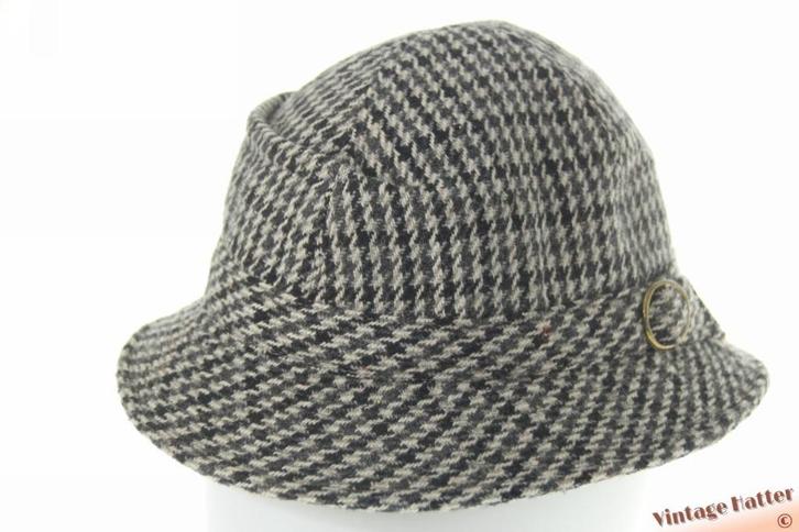 Vintage Vissershoed Schlappe von Wegener grijs wol 55 = S-XS, Kleding | Heren, Hoeden en Petten, Zo goed als nieuw, Hoed, 57 cm (M, 7⅛ inch) of minder