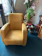 Oker gele fauteuil, Huis en Inrichting, Fauteuils, Ophalen, Zo goed als nieuw, 50 tot 75 cm