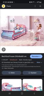 Hele moeie peuterbed van Frozen, Kinderen en Baby's, Kinderkamer | Bedden, Ophalen, 70 tot 85 cm, 140 tot 160 cm, Zo goed als nieuw