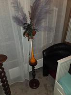Zuil met vaas en droog bloemen, Huis en Inrichting, Woonaccessoires | Zuilen en Pilaren, Ophalen