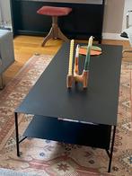 Zwarte metalen salontafel, Huis en Inrichting, Tafels | Salontafels, 50 tot 100 cm, Minder dan 50 cm, 100 tot 150 cm, Rechthoekig