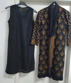 Zwarte Indiase Kameez Gown met Shirt geborduurde Maat S, Kleding | Dames, Jurken, Maat S, Zwart, Ophalen of Verzenden, Zo goed als nieuw