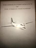 Fokker F27 Friendship Rises Performance brochure folder 1961, Ophalen of Verzenden, Zo goed als nieuw, Boek of Tijdschrift