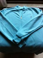 Heren vest elastisch turquoise mt XL, Ophalen of Verzenden, Zo goed als nieuw, Maat 56/58 (XL), Blauw