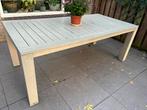 Tuintafel teak. In greywash, Tuin en Terras, Ophalen, Gebruikt, Rechthoekig, Teakhout