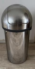 Brabantia prullenbak 60L, Ophalen of Verzenden, Zo goed als nieuw, Rvs, Minder dan 50 cm