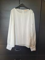 Mooie roomwitte blouse satijn ava ladress la dress xl, Verzenden, Wit, Maat 46/48 (XL) of groter, Zo goed als nieuw