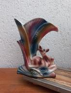 Kitsch vaas. Hert. Italiaans keramiek. Vintage. Retro, Antiek en Kunst, Ophalen of Verzenden