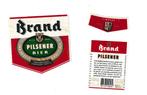 Bieretiket Brand Pilsener Bier 30 cl thte 1989-1990, Verzamelen, Ophalen of Verzenden, Gebruikt, Overige typen, Overige merken