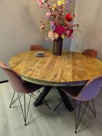 Tafel met 4 stoelen + barkruk, Gebruikt, Overige kleuren, Ophalen of Verzenden, Vier