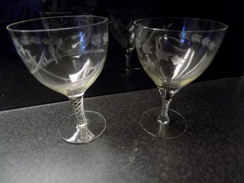 Glas Sierbokaal dessertglas met decoratieglas bokaal, Huis en Inrichting, Woonaccessoires | Overige, Gebruikt, Ophalen of Verzenden