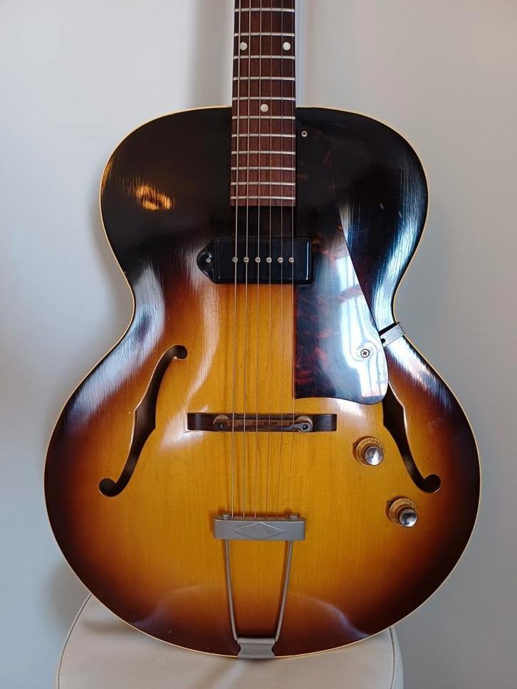 Gibson ES-125T 1961, Muziek en Instrumenten, Snaarinstrumenten | Gitaren | Elektrisch, Gebruikt, Hollow body, Gibson, Ophalen