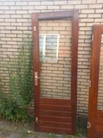 Hardhouten buitendeuren 3 stuks, Ophalen, Zo goed als nieuw, Buitendeur, 200 tot 215 cm