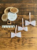 Baby girl z8 3x strik speenkoord licht roze wit, Ophalen of Verzenden, Nieuw, Z8