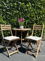 IKEA Askholmen tuin/balkonset 2 personen incl. kussentjes, Gebruikt, Tuinset, Hout, Eettafel