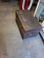 2 zeer oude hutkoffers. Zeker uit 1900. Vintage. Dekschaal., Antiek en Kunst, Curiosa en Brocante, Ophalen of Verzenden