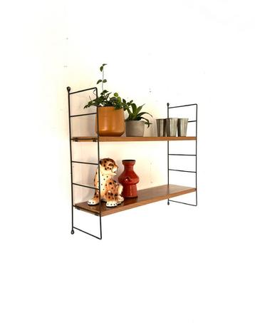 Vintage teakhouten wandrek, WHB germany ‘60 beschikbaar voor biedingen