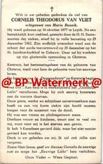 Vliet van Cornelis 1877 Lopol 1962 Cabauw x Bunnik - 22789-, Bidprentje, Ophalen of Verzenden