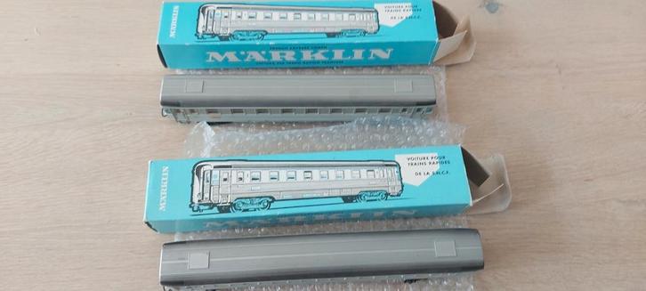 2 Märklin SNCF 1 ste klas rtg'n + verl. artnr 4086 in ovp, Hobby en Vrije tijd, Modeltreinen | H0, Zo goed als nieuw, Wagon, Wisselstroom