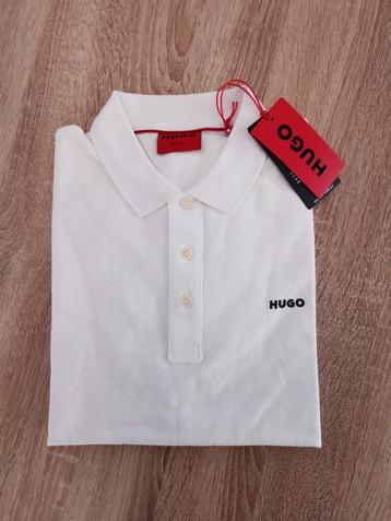 Hugo Boss polo shirt wit maat M beschikbaar voor biedingen