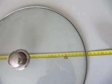 glazen deksel 36cm met ontluchter beschikbaar voor biedingen
