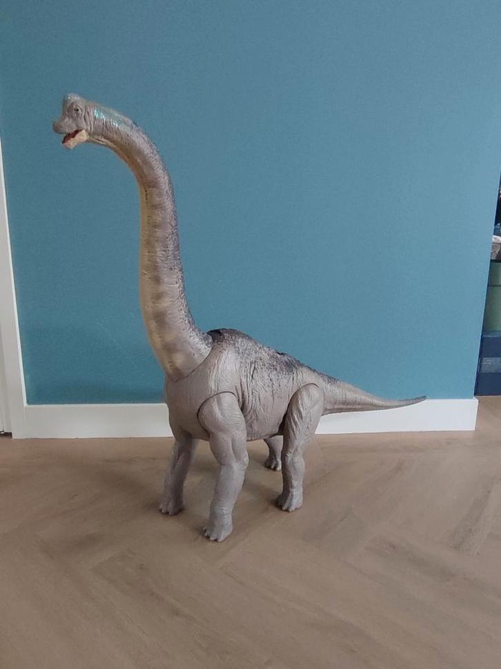 Jurassic World Brachiosaurus Mattel van 1 meter!, Kinderen en Baby's, Speelgoed | Actiefiguren, Zo goed als nieuw, Ophalen
