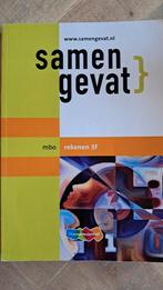 Samengevat Rekenen 3F mbo, Ophalen of Verzenden, Gelezen, Overige niveaus, Wiskunde A