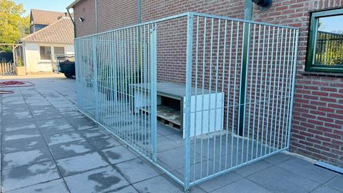 Hondenkennelpanelen hok ren 4,5 x 2 m, Dieren en Toebehoren, Hondenhokken, Zo goed als nieuw, Hondenkennel, 100 cm of meer, 110 cm of meer