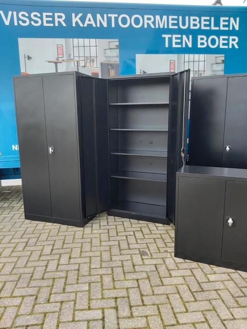 Nieuwe zwarte archiefkasten/ draaideurkast vanaf 119,00, Huis en Inrichting, Kasten | Roldeurkasten en Archiefkasten, Nieuw, 150 tot 200 cm