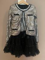 Mooie feestjurk kerstjurkMart Visser + vestje glitter gala, Kinderen en Baby's, Ophalen of Verzenden, Zo goed als nieuw, Meisje