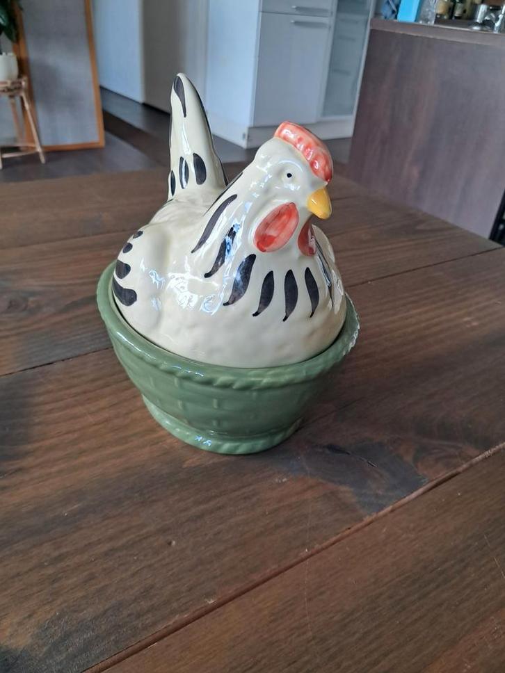Zeller Kip Schaal met Deksel, Antiek en Kunst, Antiek | Keramiek en Aardewerk, Ophalen of Verzenden
