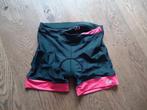 z.g.a.n. zwart/roze korte Le Coq Sportief spinbroek maat M, Maat 38/40 (M), Zwart, Zo goed als nieuw, Hardlopen of Fietsen