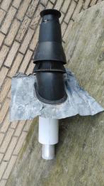 Hr dakdoorvoer concentrisch ø80/125mm met loodslab. voor 85, Ophalen of Verzenden, Gebruikt, Ventilator en Afzuiger