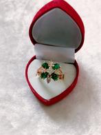 Mooie Goud Doublé Ring met Swarovski Kristallen, Sieraden, Tassen en Uiterlijk, Antieke sieraden, Verzenden, Overige materialen