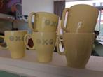 5 OXO Bekers - Geel, Ophalen of Verzenden, Gebruikt, Overige stijlen, Kop(pen) en/of Schotel(s)