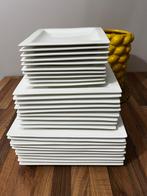 Blokker servies (wit, vierkant), Huis en Inrichting, Keuken | Servies, Ophalen, Bord(en)