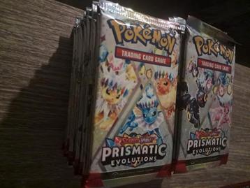 Pokemon Prismatic Evolutions Booster Packs beschikbaar voor biedingen