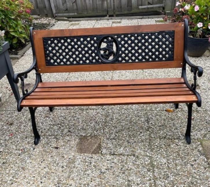Gietijzeren Tuinbank ( Nieuw ) Paard met Ruiter, Tuin en Terras, Tuinbanken, Nieuw, Metaal, Ophalen